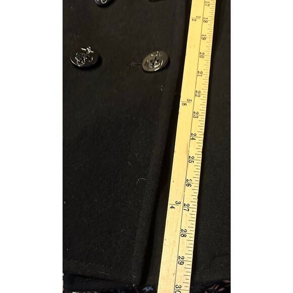 DSCP Quarterdeck Collection Pea Coat Women’s 10R Wool 3 Button Navy - Picture 6 of 6